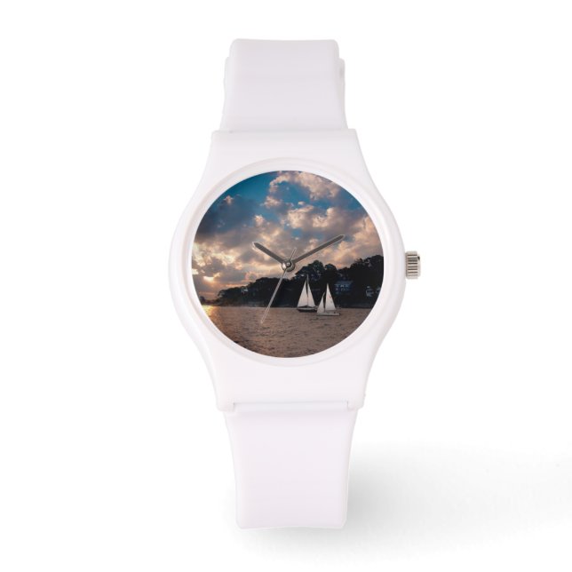 USA, Massachusetts. Sunset Sailing Watch (Front)