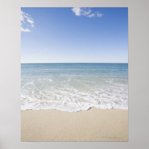 USA, Massachusetts, Waves at sandy beach Poster