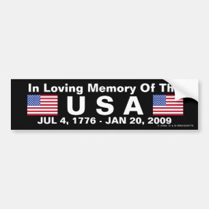 USA Memorial Bumper Sticker