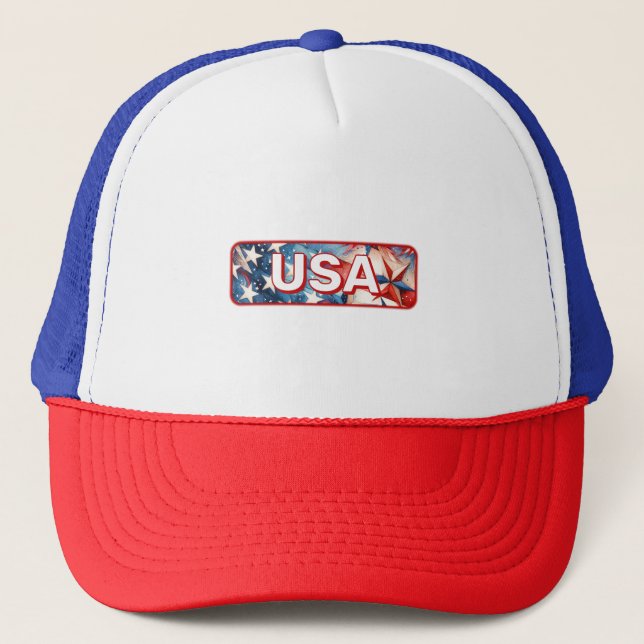 USA Mens Trucker Hat (Front)