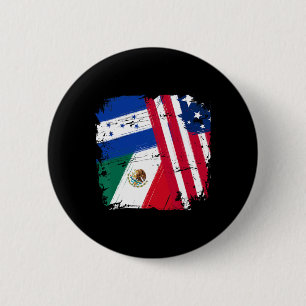 Usa Mexico Honduras Flags  6 Cm Round Badge