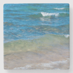 USA, Michigan. Clear Waters Of Lake Superior Stone Coaster