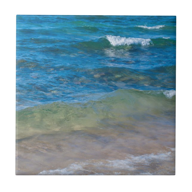 USA, Michigan. Clear Waters Of Lake Superior Tile (Front)