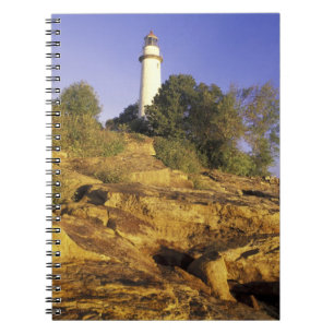 USA, Michigan, Lake Huron. Pointe Aux Barques Spiral Notebook