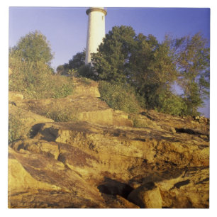 USA, Michigan, Lake Huron. Pointe Aux Barques Tile