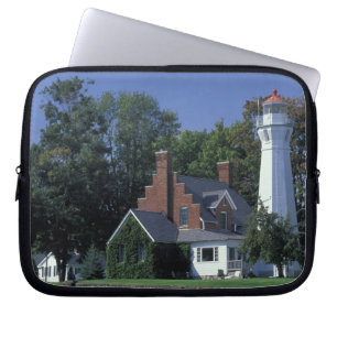 USA, Michigan, Lake Huron. Port Sanilac Laptop Sleeve