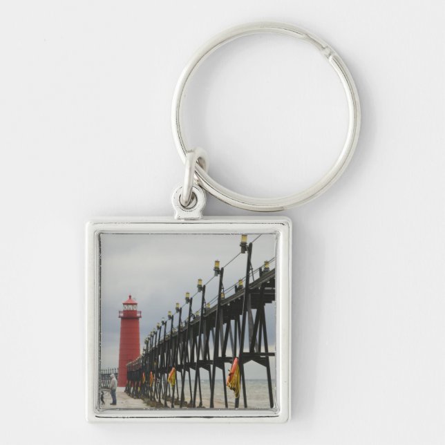 USA, Michigan, Lake Michigan Shore, Grand Haven: Key Ring (Front)