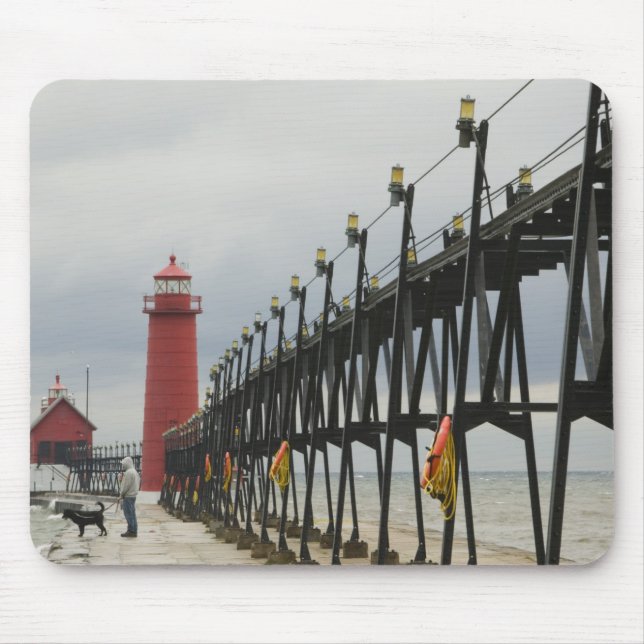 USA, Michigan, Lake Michigan Shore, Grand Haven: Mouse Pad (Front)