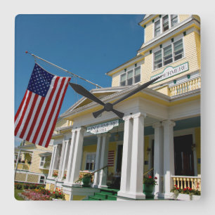 USA, Michigan, Mackinac Island Square Wall Clock