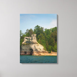 USA, Michigan. Miner's Castle Rock Formation 2 Canvas Print
