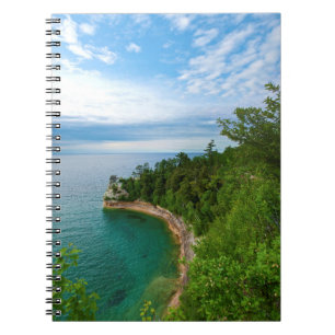 USA, Michigan. Miner's Castle Rock Formation 3 Spiral Notebook