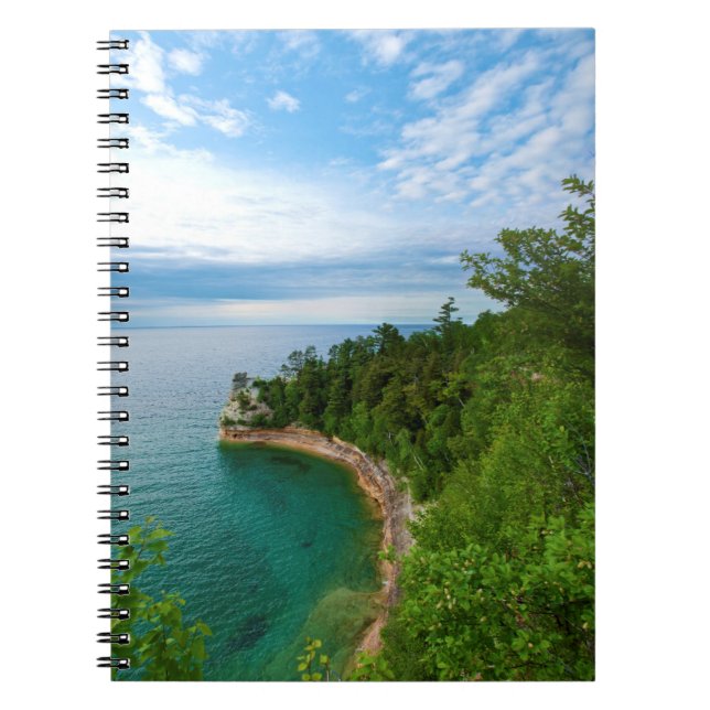 USA, Michigan. Miner's Castle Rock Formation 3 Spiral Notebook (Front)