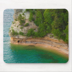 USA, Michigan. Miner's Castle Rock Formation Mouse Pad
