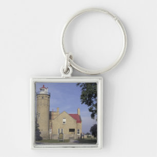 USA, Michigan Old Mackinac Point Lighthouse Key Ring