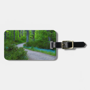 USA, Michigan. Path Thru The Woods Luggage Tag
