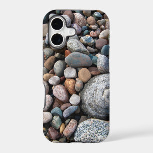 USA, Michigan. Polished Pebbles On The Shore