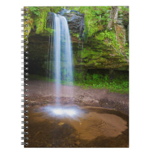USA, Michigan. Scott's Falls In Upper Michigan Notebook