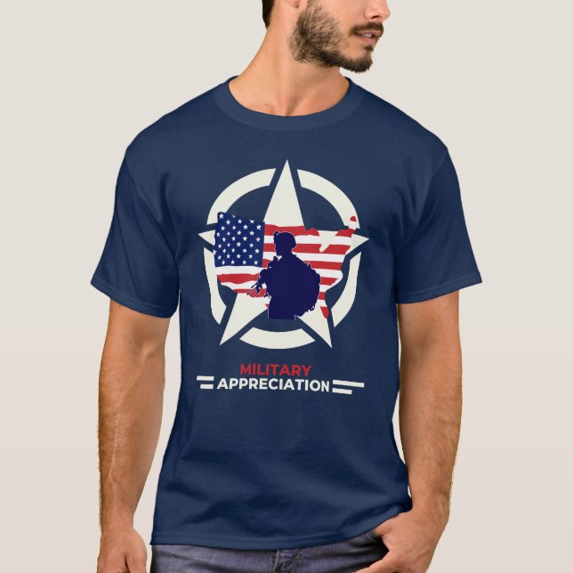 USA Military appreciation T-Shirt (Front)