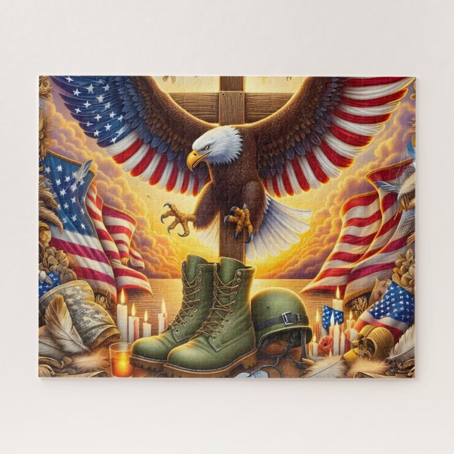 USA Military Boots Jigsaw Puzzle (Horizontal)