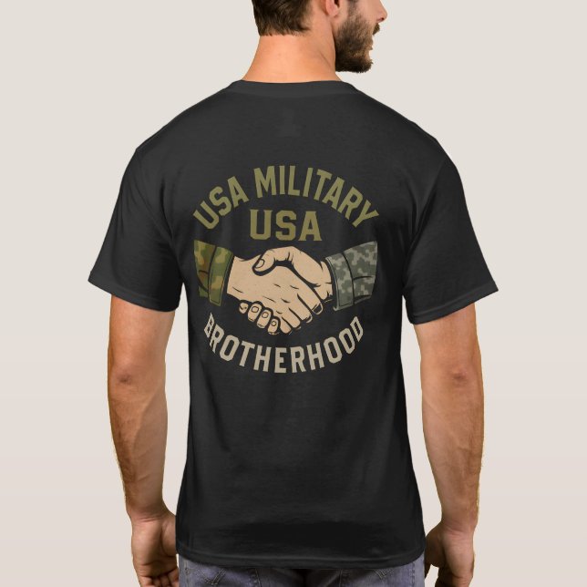 USA Military Brotherhood T-Shirt (Back)