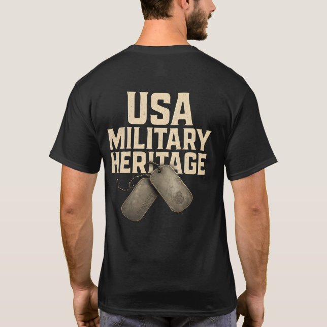 USA Military Heritage T-Shirt (Back)