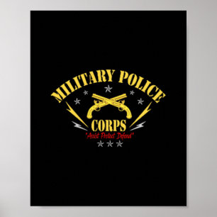Usa Military Lice Corps Veteran Patriotic Vintage Poster