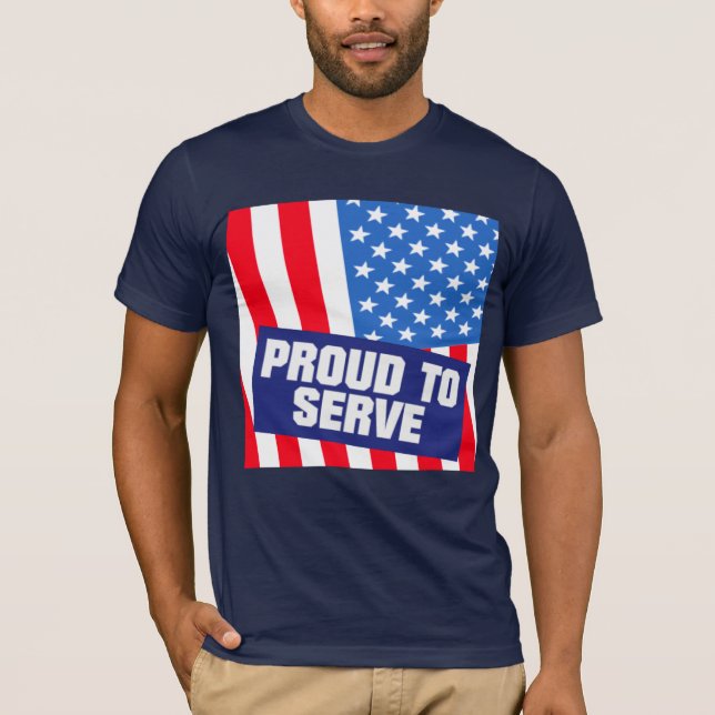USA Military Service T-Shirt (Front)