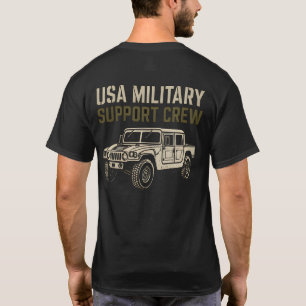 USA Military Support Crew T-Shirt