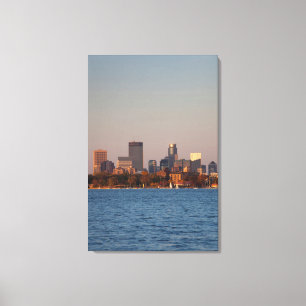 USA, Minnesota, Minneapolis, City Skyline Canvas Print