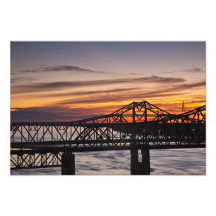 USA, Mississippi, Vicksburg. I-20 Highway and Photo Print