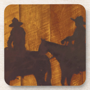 USA, Montana, Boulder River Cowboys on horses Coaster