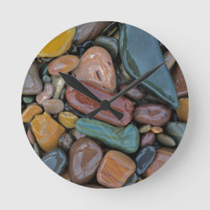 USA, Montana, Clark Fork River, Stones Round Clock