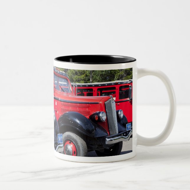 USA, Montana, East Glacier Park, gateway to Two-Tone Coffee Mug (Right)