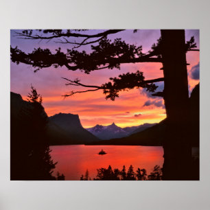 USA, Montana, Glacier National Park. Landscape Poster