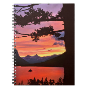 USA, Montana, Glacier National Park. Landscape Spiral Notebook