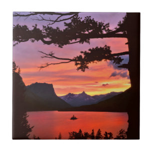 USA, Montana, Glacier National Park. Landscape Tile