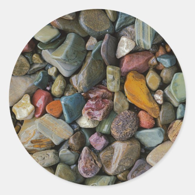 USA, Montana, Glacier National Park, Stones Classic Round Sticker (Front)