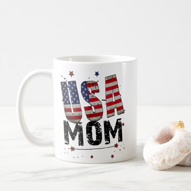 USA Mum Coffee Mug (With Donut)