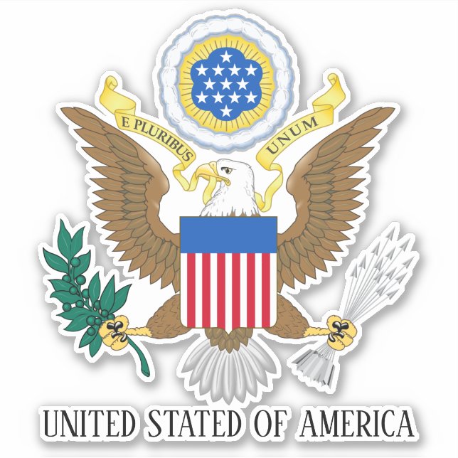 USA National Coat Of Arms Patriotic (Front)