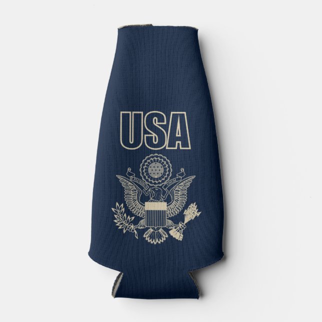 USA national emblem Bottle Cooler (Front)