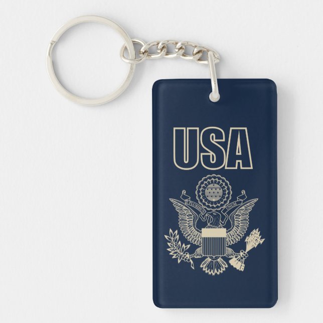 USA national emblem Key Ring (Front)