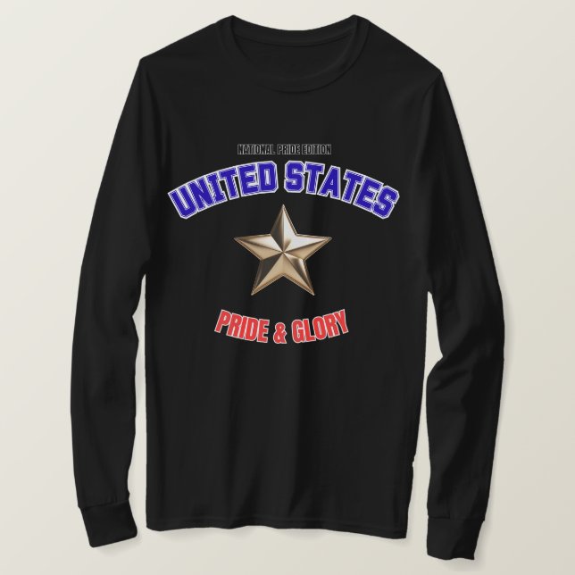 USA National Pride Edition Long Sleeve Shirt (Design Front)