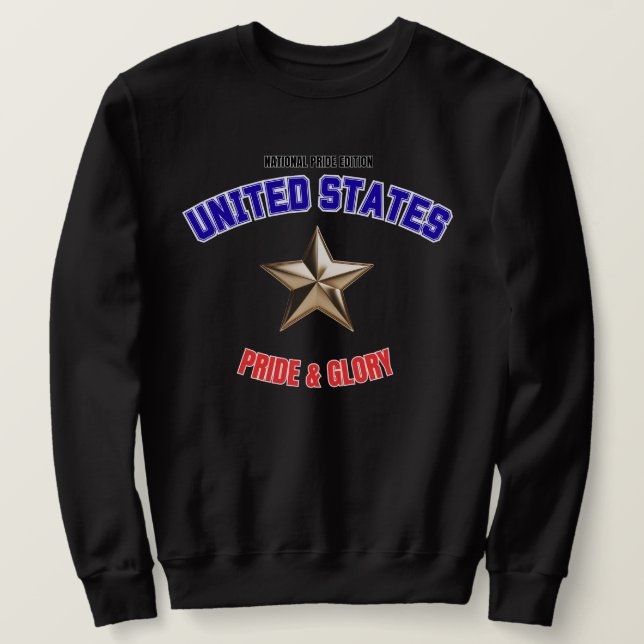 USA National Pride Edition Men's Basic Sweatshirt (Design Front)