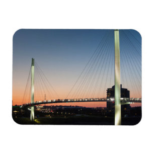USA, Nebraska, Omaha, Bob Kerrey Pedestrian Magnet