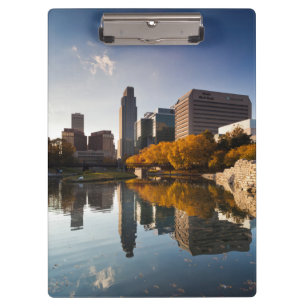 USA, Nebraska, Omaha, Gene Leahy Mall, Skyline Clipboard