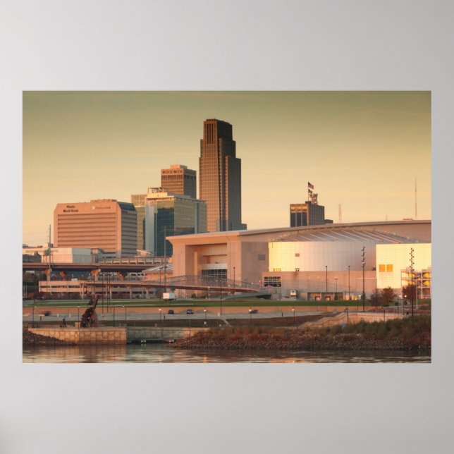 USA, Nebraska, Omaha, Skyline Poster (Front)