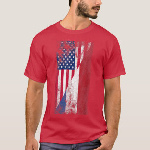 USA Netherlands Flags, United States of America, D T-Shirt