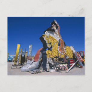 USA, Nevada, Las Vegas, signs in junkyard Postcard