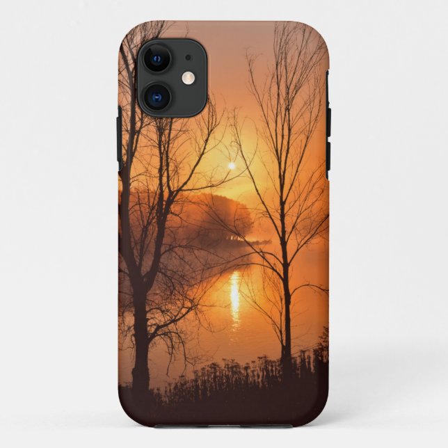 USA, New England, Maine. Autumn Sunrise Case-Mate iPhone Case (Back)