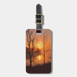 USA, New England, Maine. Autumn Sunrise Luggage Tag